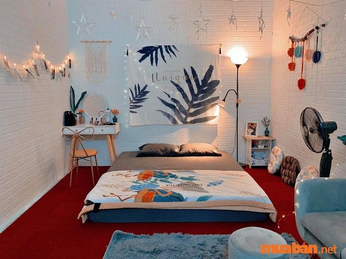 Trang trí phòng ngủ chill mà không cần giường