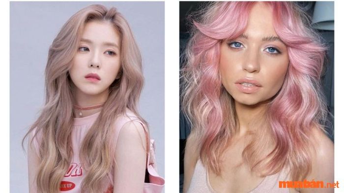 Kiểu tóc Shag Pink Hair phù hợp với khuôn mặt tròn