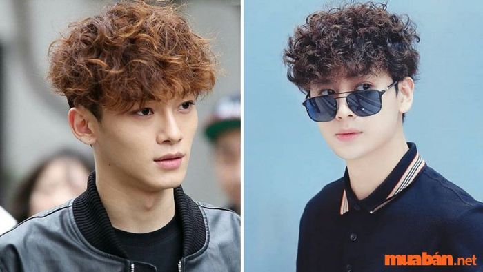 Kiểu tóc uốn phồng kết hợp với xoăn lọn