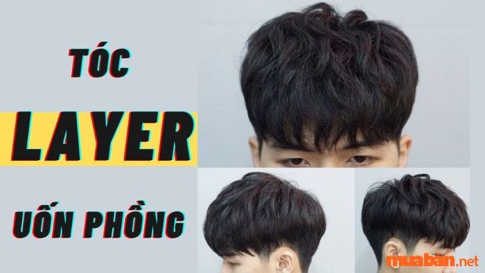 Kiểu tóc layer nam uốn phồng