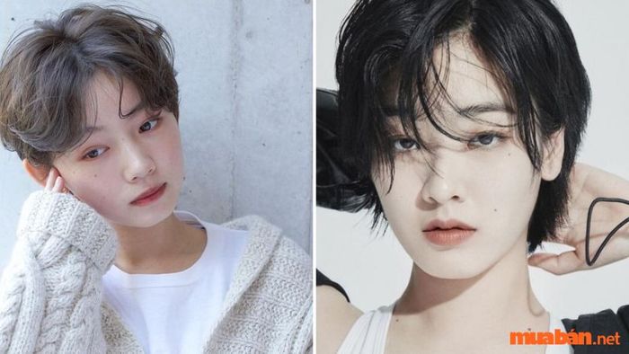 Tóc tomboy dành cho mặt tròn