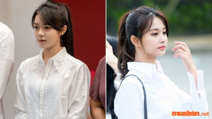 Tóc mái chéo cực kỳ phù hợp với các bạn nữ có khuôn mặt tròn