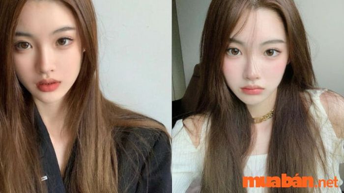 Tóc màu nâu đen sáng hiện đại mà vẫn giữ được sự tự nhiên.