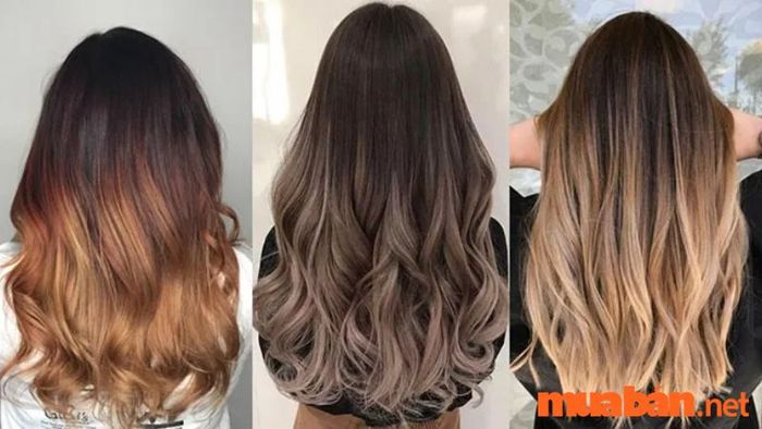 Tóc màu nâu đen ombre cho phần đuôi giúp mái tóc của bạn nổi bật hơn.