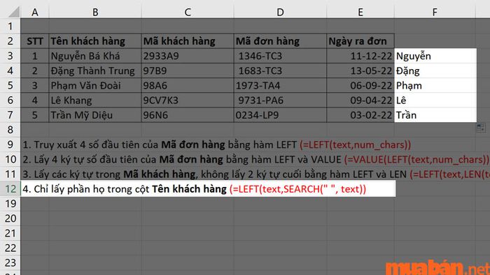 Bạn có thể sao chép công thức này để áp dụng cho các ô khác