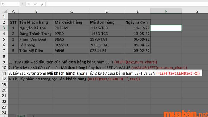 Bạn có thể chọn một ô mới ở bất kỳ vị trí nào thuận lợi
