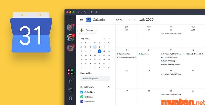 Google Calendar là công cụ hỗ trợ tuyệt vời cho những người ôm đồm.