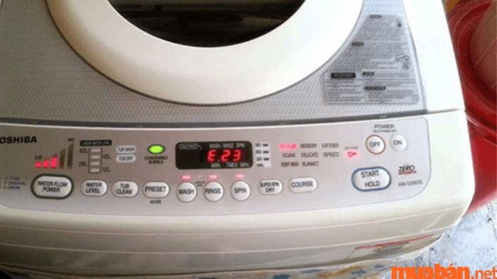 Mã lỗi E23 trên máy giặt Toshiba