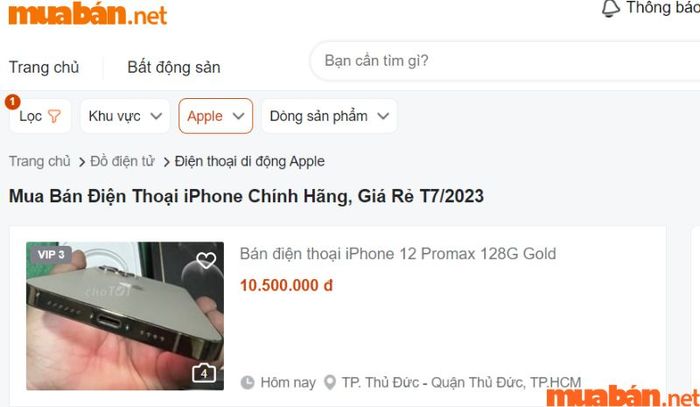 Bước cuối cùng là liên hệ với người bán