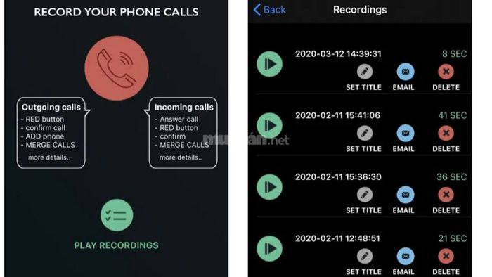 ứng dụng ghi âm cuộc gọi trên iPhone 6