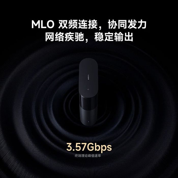Router mới của Xiaomi được trang bị công nghệ MLO, mang lại tốc độ kết nối nhanh và ổn định.