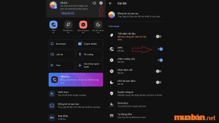 Hướng dẫn thay đổi IP trên trình duyệt Opera di động