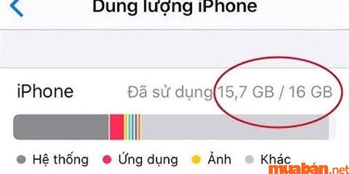 Bạn có thể xóa bớt dữ liệu hoặc tắt các ứng dụng không cần thiết để giải phóng bộ nhớ.