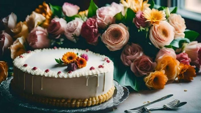Tải hình ảnh hoa tươi và bánh sinh nhật đẹp