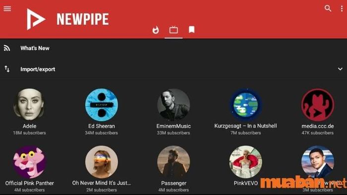 Ứng dụng NewPipe