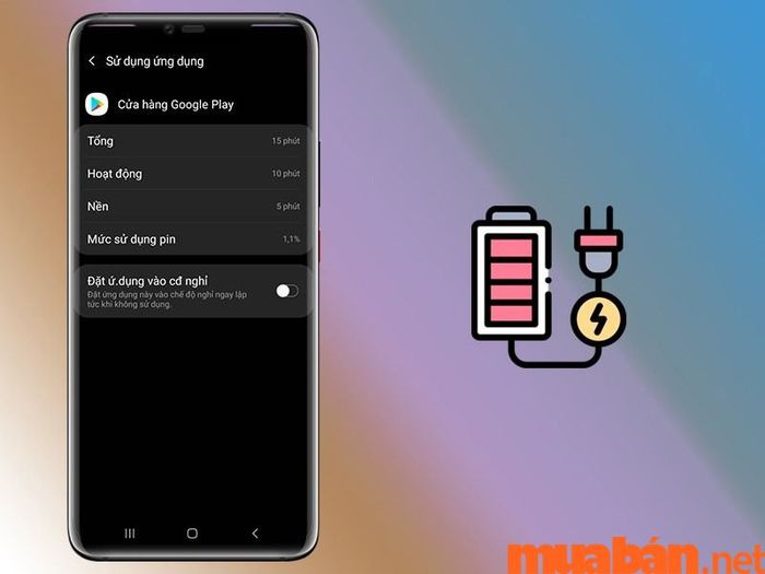 màn hình điện thoại Samsung tối màu