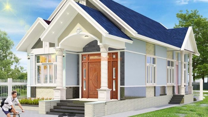 Mẫu nhà cấp 4 3 phòng ngủ theo xu hướng hiện đại