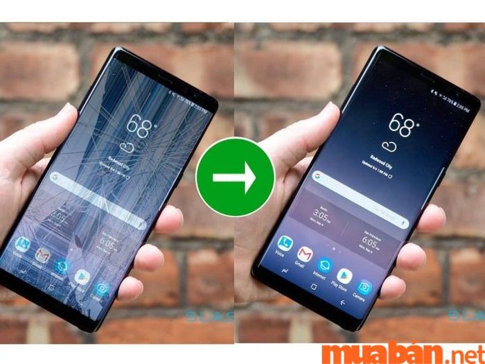 Màn hình điện thoại Samsung bị tối đen