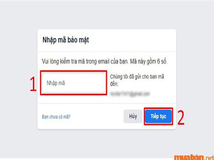 Nhập mã bảo mật