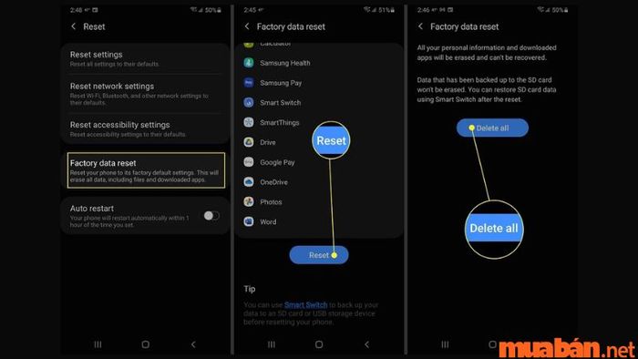 Hướng Dẫn Khôi Phục Cài Đặt Gốc Điện Thoại Samsung