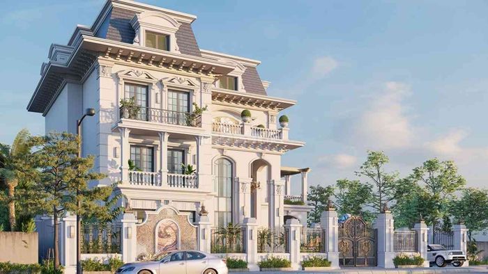 Mẫu thiết kế biệt thự tân cổ điển 3 tầng - Mẫu số 3