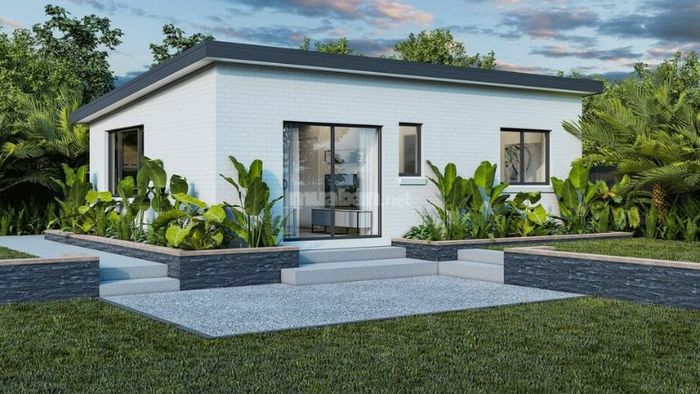 Nhà cấp 4 mái bằng với sân vườn