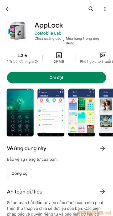 hướng dẫn đặt mật khẩu cho ứng dụng trên Android bằng ứng dụng bên thứ ba