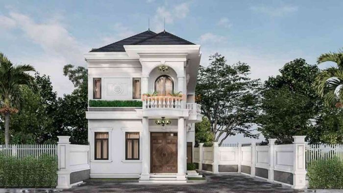 Mẫu biệt thự tân cổ điển 2 tầng hiện đại - Mẫu số 3