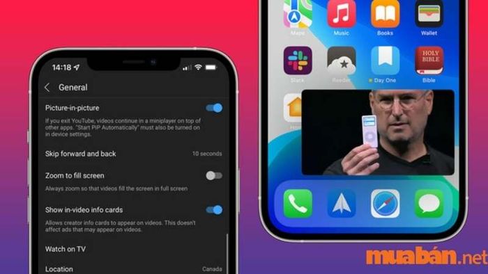 Ứng dụng YouTube PiP