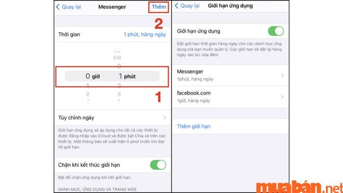 Hướng dẫn thiết lập mật khẩu cho ứng dụng trên điện thoại iPhone - Bước 6.