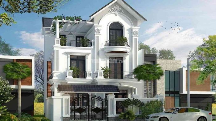 Mẫu thiết kế biệt thự tân cổ điển Châu Âu - Mẫu số 1