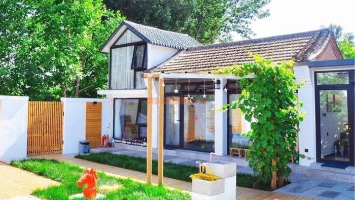 Mẫu nhà cấp 4 3 phòng ngủ với sân vườn xanh mát
