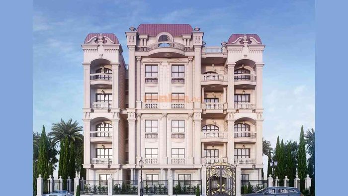 Mẫu biệt thự tân cổ điển năm tầng sang trọng - Mẫu số 2