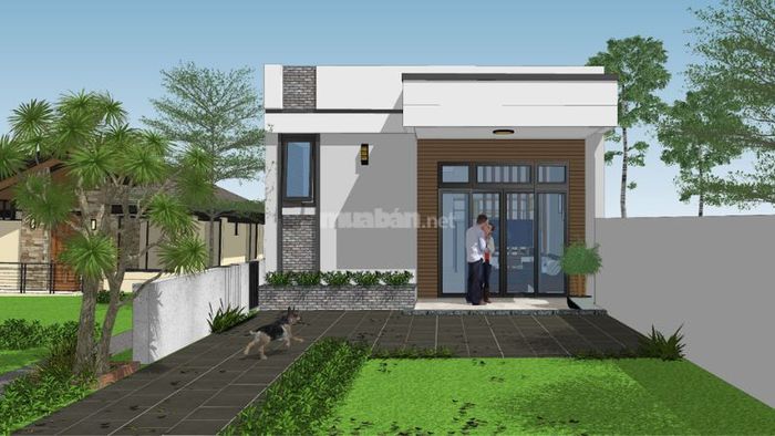 Nhà cấp 4 mái bằng có gác lửng