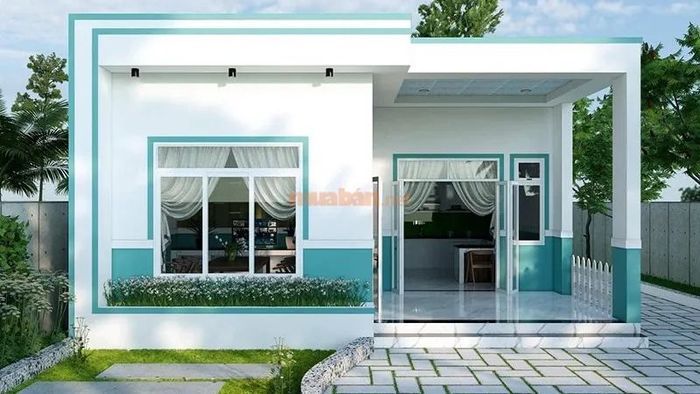 Mẫu nhà cấp 4 3 phòng ngủ có diện tích khiêm tốn