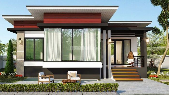 Nhà cấp 4 mái bằng có 4 phòng ngủ