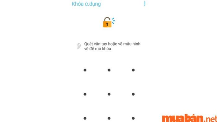 Bước 2 thiết lập mật khẩu cho từng ứng dụng, thư mục trên Android.