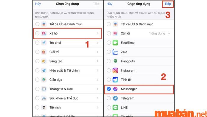 Hướng dẫn đặt mật khẩu cho ứng dụng trên điện thoại iPhone - Bước 5.