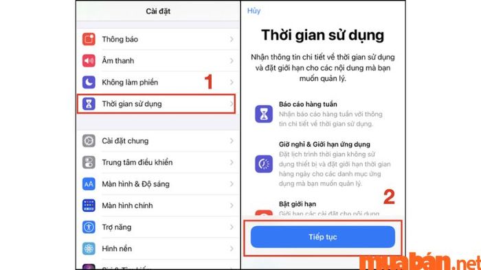 Hướng dẫn thiết lập mật khẩu cho ứng dụng trên điện thoại iPhone - Bước 1.
