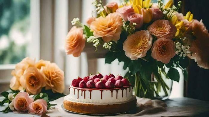 Tải về ảnh hoa tươi và bánh sinh nhật tuyệt đẹp 3