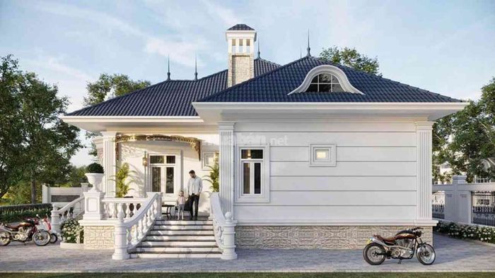 Mẫu biệt thự tân cổ điển 1 tầng tuyệt đẹp - Mẫu số 2