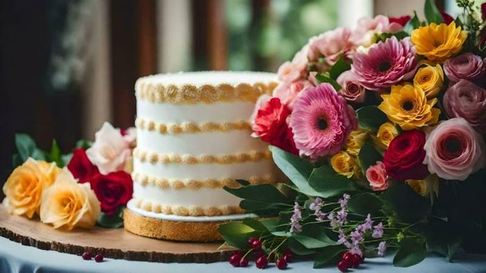 Tải hình ảnh hoa tươi và bánh sinh nhật đẹp mắt 2