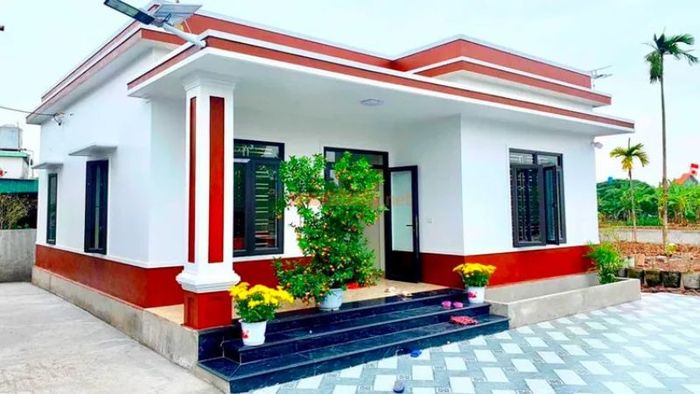 Mẫu nhà cấp 4 3 phòng ngủ trên diện tích nhỏ