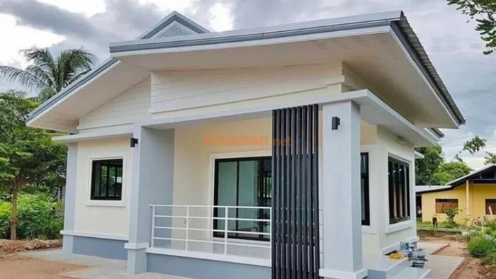 Mẫu nhà cấp 4 3 phòng ngủ thiết kế có gác lửng