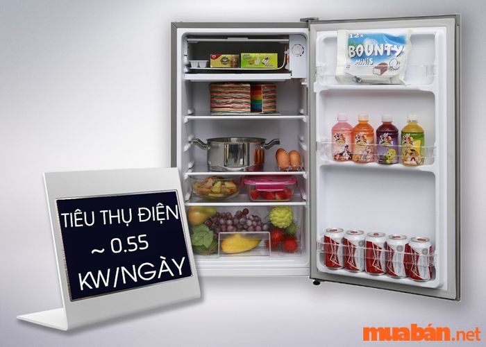 Tủ lạnh Electrolux 85L EUM0900SA giá rẻ dưới 3 triệu