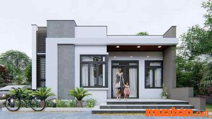 nhà 40m2 thiết kế tinh tế