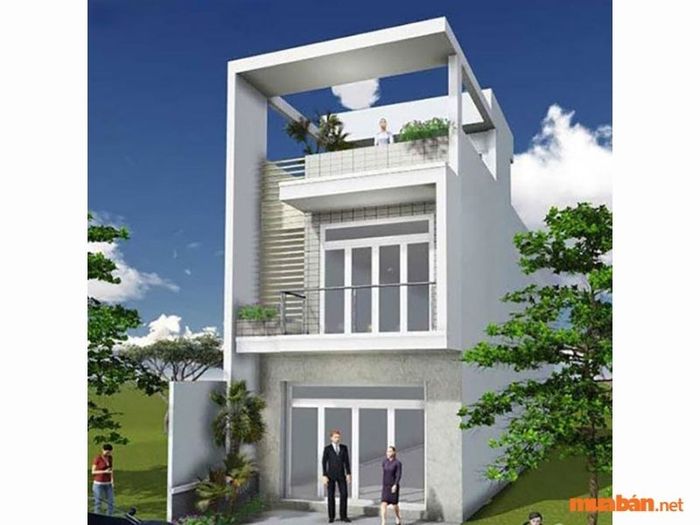 Mẫu Thiết Kế Nhà Phố 2 Tầng 1 Tum số 17