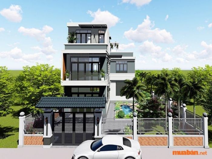 Mẫu Thiết Kế Nhà Phố 2 Tầng 1 Tum số 21
