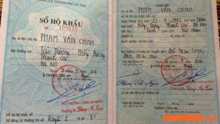 Đã có hộ khẩu tại địa phương