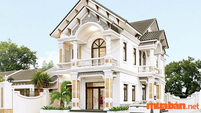 Thiết kế nhà phố hiện đại với mái thái